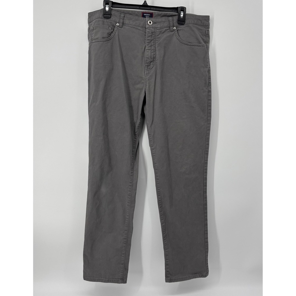 Untuckit Pants Mens 36x32 Gray 5 Pocket Chino Casual Straight Leg